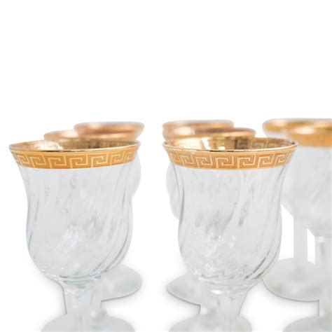 versace crystal wine glasses